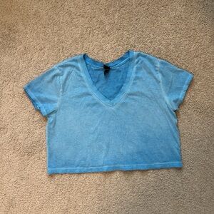 Target blue crop top